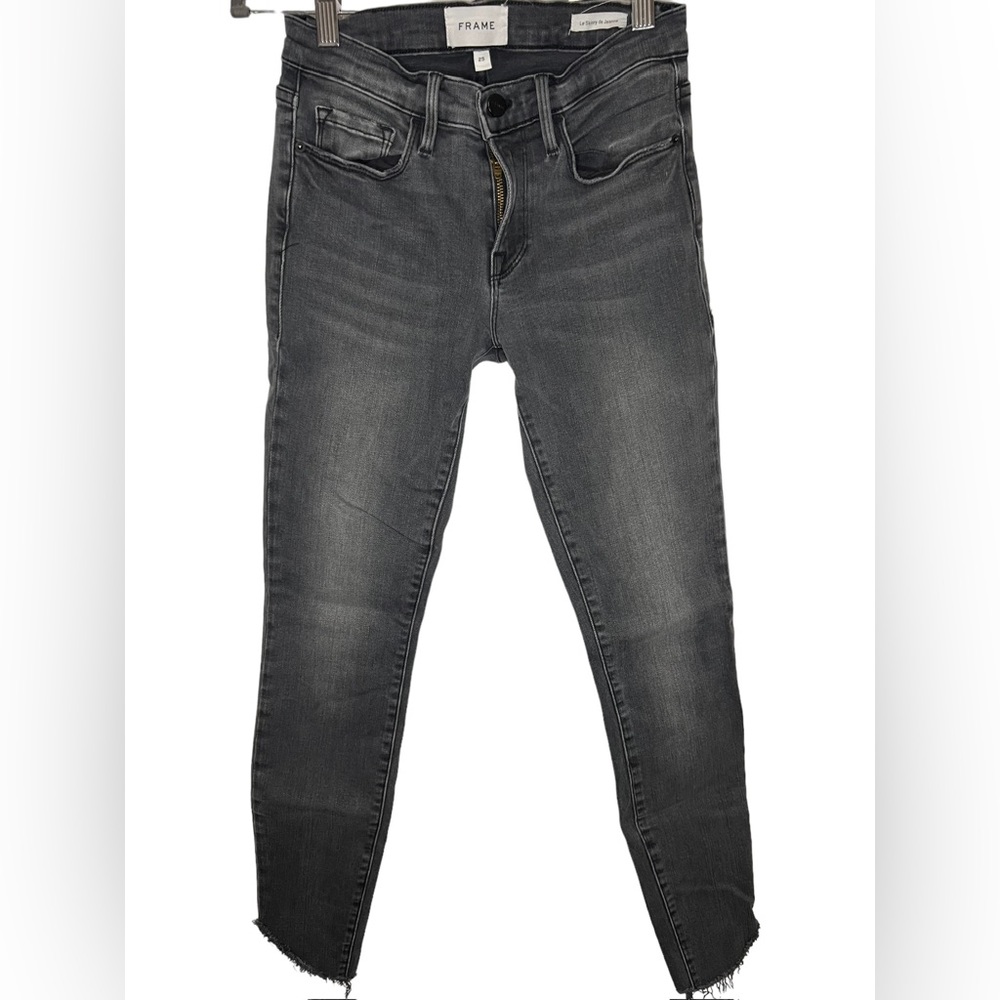 FRAME Denim Le Skinny De Jeanne Black Size 25
